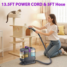 Load image into Gallery viewer, Homadio Portable Carpet and Upholstery Cleaner, Deep Cleaning Pet Spot Cleaner, Powerful Stain &amp; Odor Remover, Dual Tank Design, Ideal for Couch, Car Interior, Stairs, Mattress
