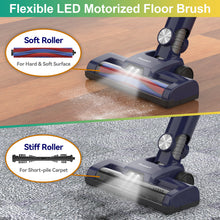 Load image into Gallery viewer, Homadio 6-in-1 Cordless Stick Vacuum Cleaner, Lightweight Convertible Handheld Vac, 2200mAh Quick-Charge Battery, Noise Reduction Design for Pet Hair, Hard Floors &amp; Carpets
