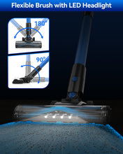 Load image into Gallery viewer, Homadio V50 Cordless Stick Vacuum Cleaner, Powerful Suction, Up to 45 Mins Runtime, Lightweight Wireless Vacuum for Pet Hair &amp; Household Cleaning on Hard Floors and Carpets
