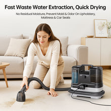 Load image into Gallery viewer, POWEART C3 Portable Carpet Cleaner, Ultra-Powerful 17Kpa Pet-Friendly Spot &amp; Odor Remover, Dual-Tank Deep Cleaning Machine for Upholstery, Couches, Car Interiors, Stairs and Mattresses
