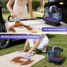 Load image into Gallery viewer, Homadio Portable Carpet &amp; Upholstery Spot Cleaner, Powerful Stain &amp; Odor Remover, Lightweight Deep Cleaning Machine with 5 Cleaning Tools for Pet Stains, Couch, Area Rug, Car Interiors &amp; Mattress
