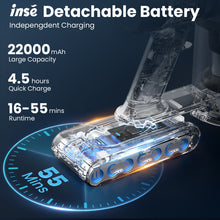 Load image into Gallery viewer, Homadio 8-in-1 Cordless Stick Vacuum Cleaner, 400W 30KPa Powerful Suction, Up to 55 Mins Runtime, LED Digital Display &amp; Wall Mount Charging, Lightweight Wireless Vacuum for Hard Floors, Carpets &amp; Pet Hair

