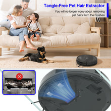 Load image into Gallery viewer, POWEART 3-in-1 Robot Vacuum and Mop, Self-Charging, 100-Min Runtime, Obstacle &amp; Cliff Detect for Carpet &amp; Hard Floors
