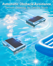 Load image into Gallery viewer, POWEART Solar‑Powered Robotic Pool Skimmer, Intelligent Mapping Pool Cleaner Robot, App &amp; Remote Control, Obstacle Avoidance &amp; Self‑Docking, Salt‑Chlorine Tolerant Motor for In‑Ground &amp; Above‑Ground Pools up to 15000 sq.ft
