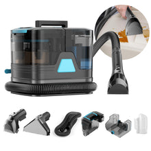Load image into Gallery viewer, Homadio Portable Deep Spot Cleaner, Self‑Cleaning Stain Machine with Multi‑Brush Heads &amp; 2800ml Large Tank for Carpet, Upholstery, Auto Interiors and Pet Stains
