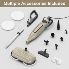 Load image into Gallery viewer, POWEART Steam Mop, 8‑in‑1 Corded Steam Cleaner, Detachable Handheld Unit with Rotating Scrubbing Pads, 99.9% Sanitization &amp; Fast Heat‑Up, Multi‑Surface Cleaner for Hardwood, Tile, Marble Floors, Kitchen and Household Use
