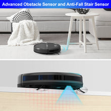 Load image into Gallery viewer, POWEART 3-in-1 Robot Vacuum and Mop, Self-Charging, 100-Min Runtime, Obstacle &amp; Cliff Detect for Carpet &amp; Hard Floors
