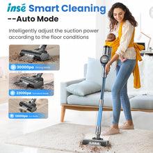 Load image into Gallery viewer, Homadio 8-in-1 Cordless Stick Vacuum Cleaner, 400W 30KPa Powerful Suction, Up to 55 Mins Runtime, LED Digital Display &amp; Wall Mount Charging, Lightweight Wireless Vacuum for Hard Floors, Carpets &amp; Pet Hair
