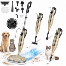 Load image into Gallery viewer, POWEART Steam Mop, 8‑in‑1 Corded Steam Cleaner, Detachable Handheld Unit with Rotating Scrubbing Pads, 99.9% Sanitization &amp; Fast Heat‑Up, Multi‑Surface Cleaner for Hardwood, Tile, Marble Floors, Kitchen and Household Use
