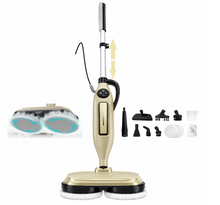 Load image into Gallery viewer, Homadio Steam Mop, 8-in-1 Corded Steam Cleaner with Rotating Scrubbing Pads, Detachable Handheld, Fast Heat-up, Multi-Surface for Hardwood, Tile, Marble Floors, Kitchen &amp; Home
