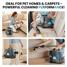 Load image into Gallery viewer, Homadio Portable Deep Spot Cleaner, Self‑Cleaning Stain Machine with Multi‑Brush Heads &amp; 2800ml Large Tank for Carpet, Upholstery, Auto Interiors and Pet Stains
