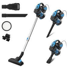 Load image into Gallery viewer, Homadio 3-in-1 Corded Stick Vacuum Cleaner, 600W Motor 18kPa Powerful Suction, 20ft Power Cord, Lightweight Convertible Handheld Vacuum with Dual-Mode Floor Brush for Hard Floors, Carpets &amp; Pet Hair
