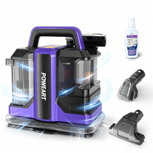 Load image into Gallery viewer, POWEART C7 Portable Carpet Cleaner, Powerful Suction Stain Remover for Carpet, Upholstery &amp; Auto Interiors, Large Water Tank, Includes 8.5oz Deep Clean Pro Cleaning Formula
