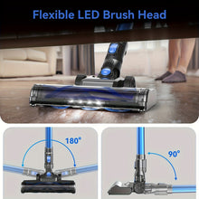 Load image into Gallery viewer, Homadio Cordless Stick Vacuum Cleaner, Lightweight Vacuum with 2000mAh Battery &amp; LED Floor Brush for Hardwood Floors, Carpet and Pet Hair
